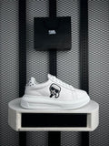 Karl Lagerfeld Silver Spiked Sneakers