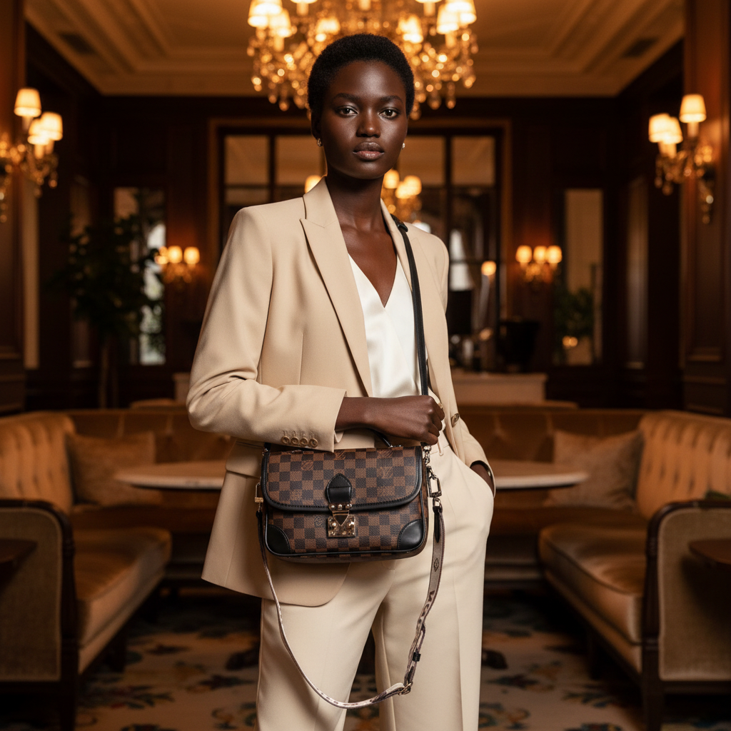 LV Bag Tile - Damier Metis